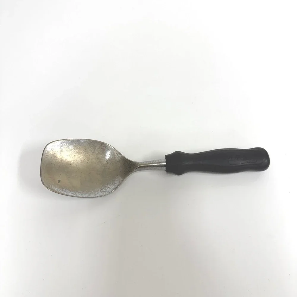 Hamilton Beach Vintage Ice Cream Spade Metal Square Head Black Handle USA Made